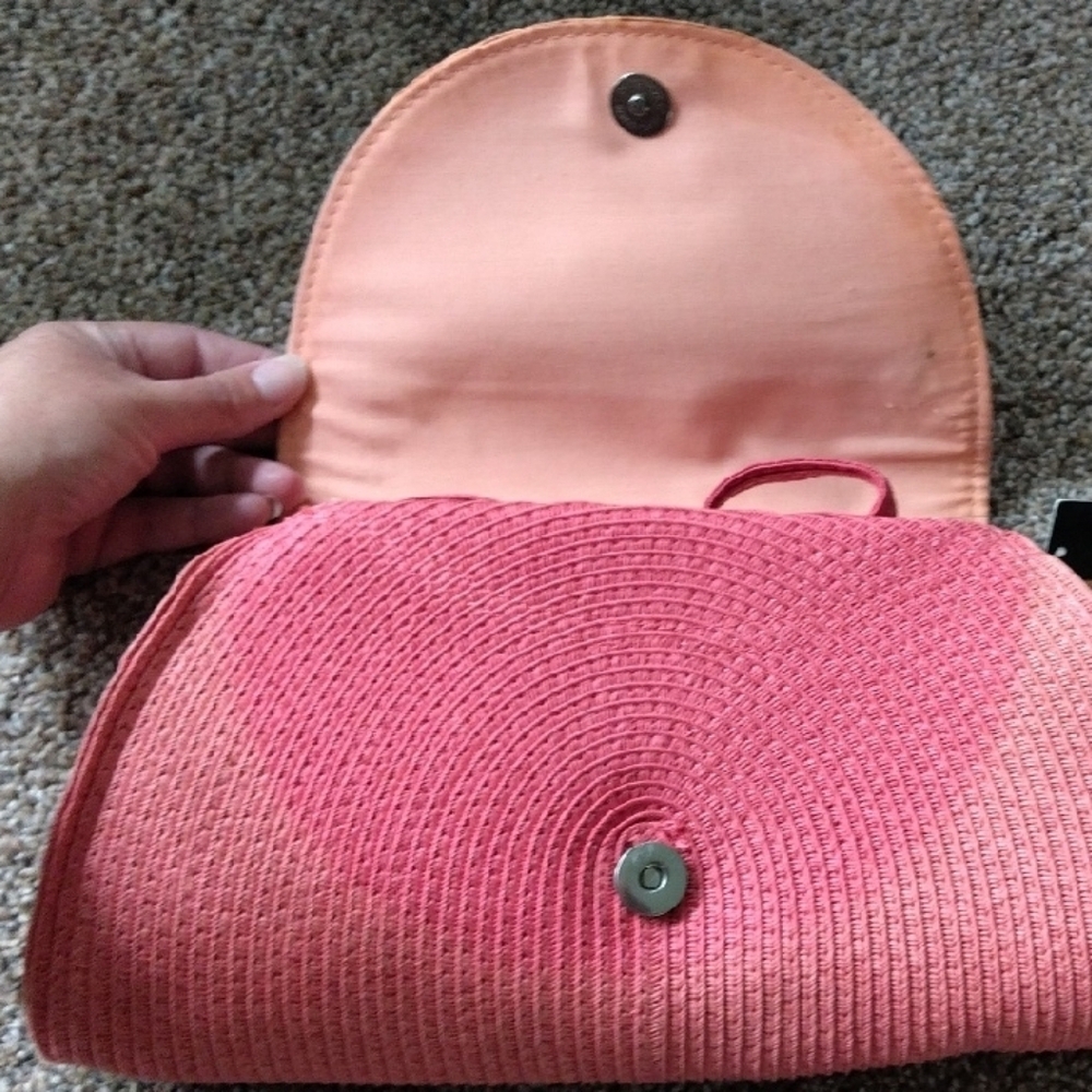 Charlie Paige Pink and Orange Crossbody Bag - Picture 8 of 8